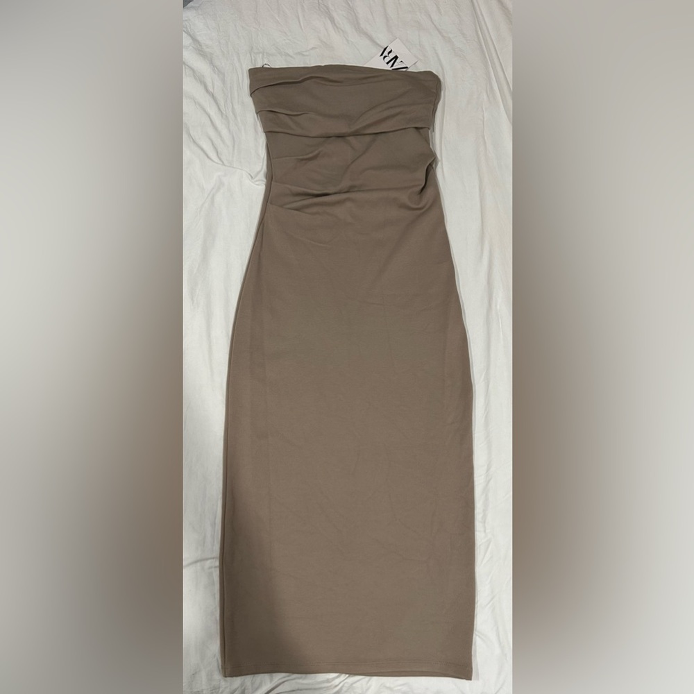 Zara tan dress